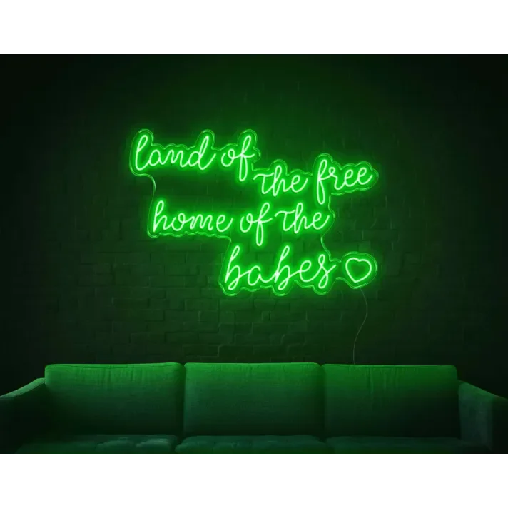 Land Of The Free LED Sign