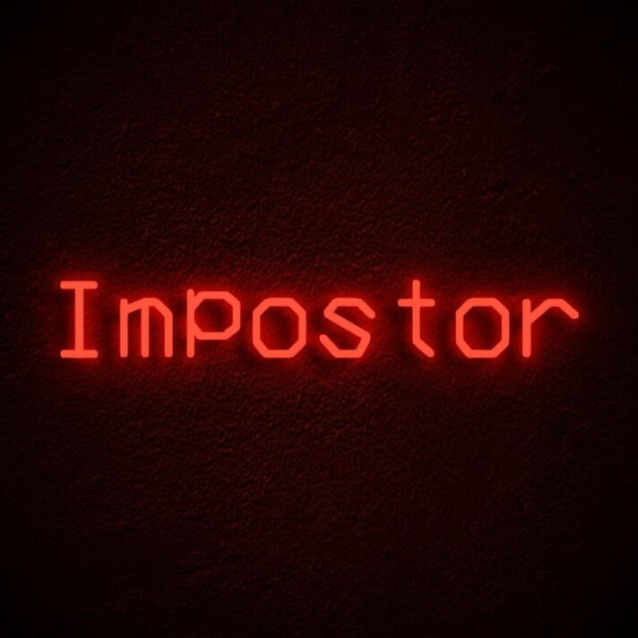 Impostor Neon Sign for Among Us Fans