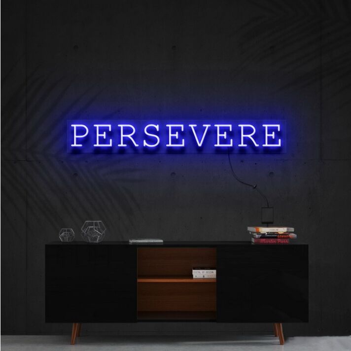 Persevere Neon Sign for Motivational Spaces