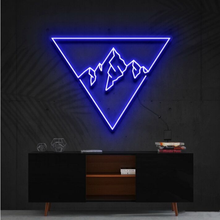 Everest Triangle Neon Sign for Nature and Adventure Lovers