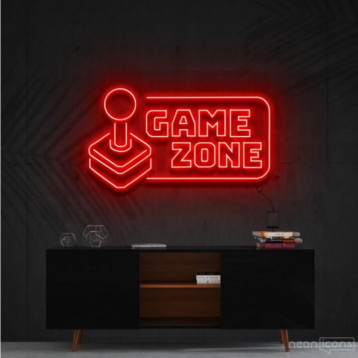 Game Zone Neon Sign for Game Rooms