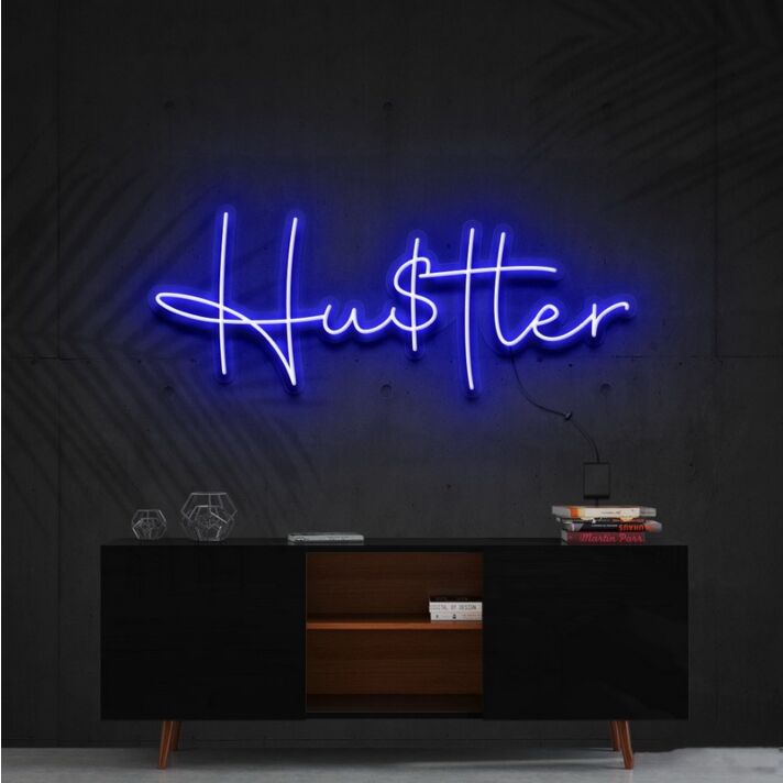 Hustler Neon Sign for Bold Statements