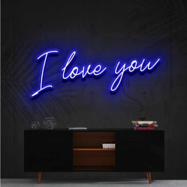 I Love You Neon Sign for Romantic Settings