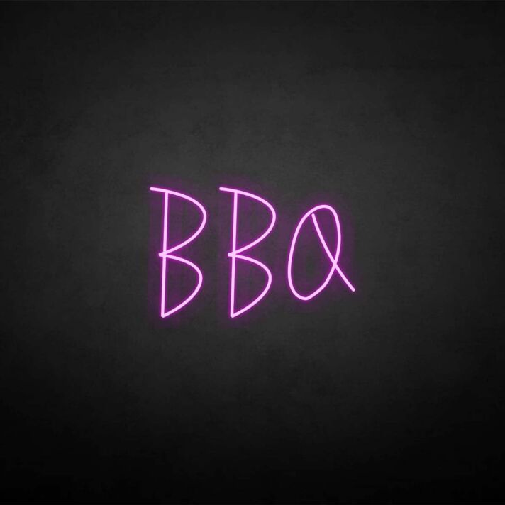 'BBQ' neon sign