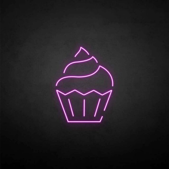 'Cupcake' neon sign
