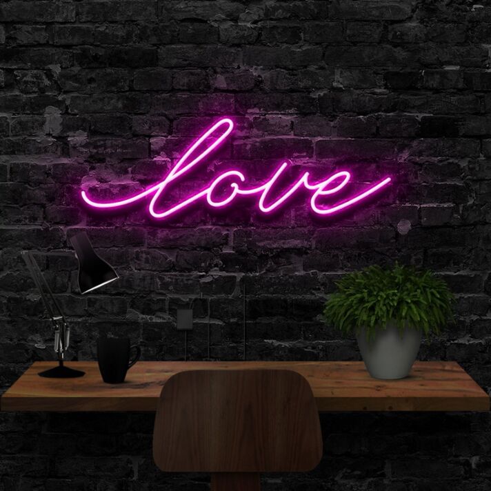 Love Neon Sign for Romantic Settings