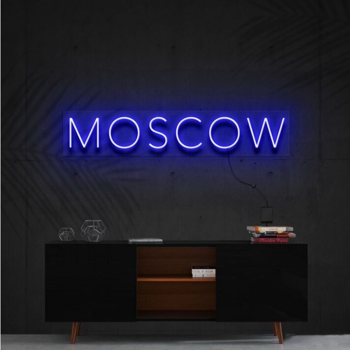 Moscow Neon Sign for Travel Lovers