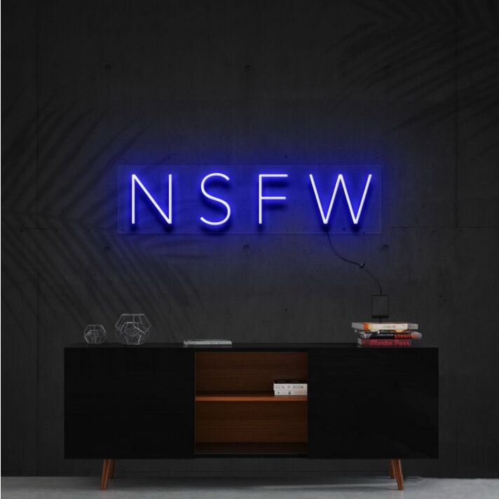 Not Safe For Work Neon Sign for Bold and Playful Decor