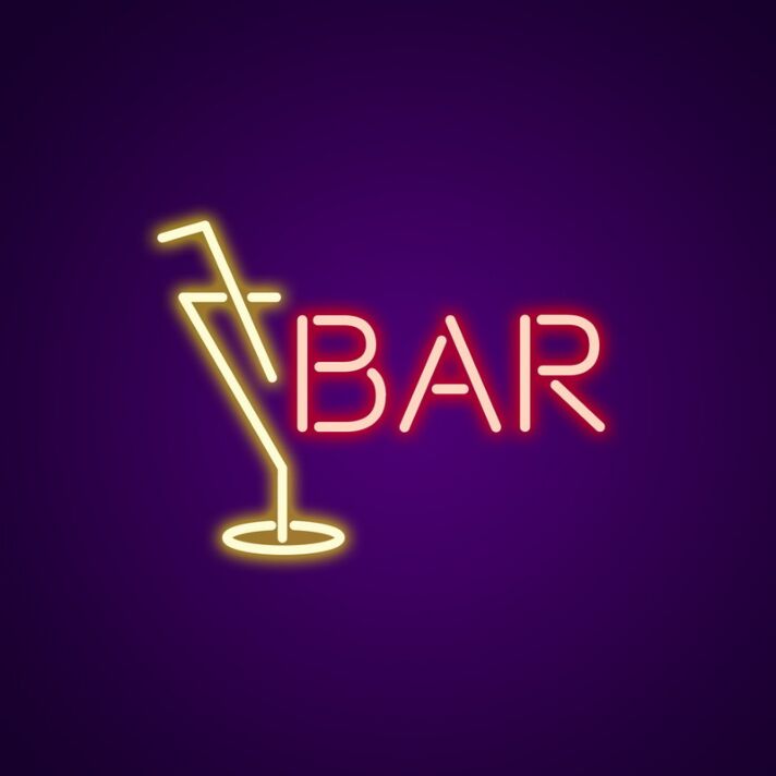 Bar Neon Sign for Bars and Restaurants