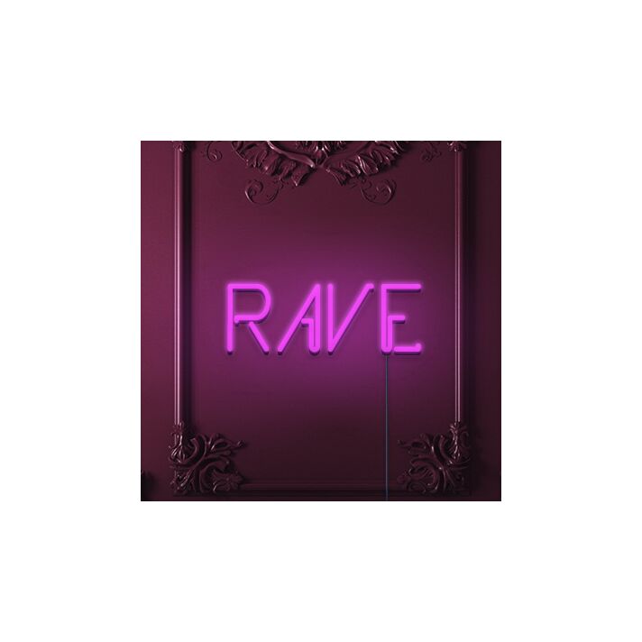 Rave Neon Sign for Party Spaces