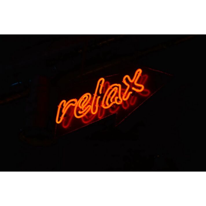 Relax Neon Sign for Peaceful Spaces
