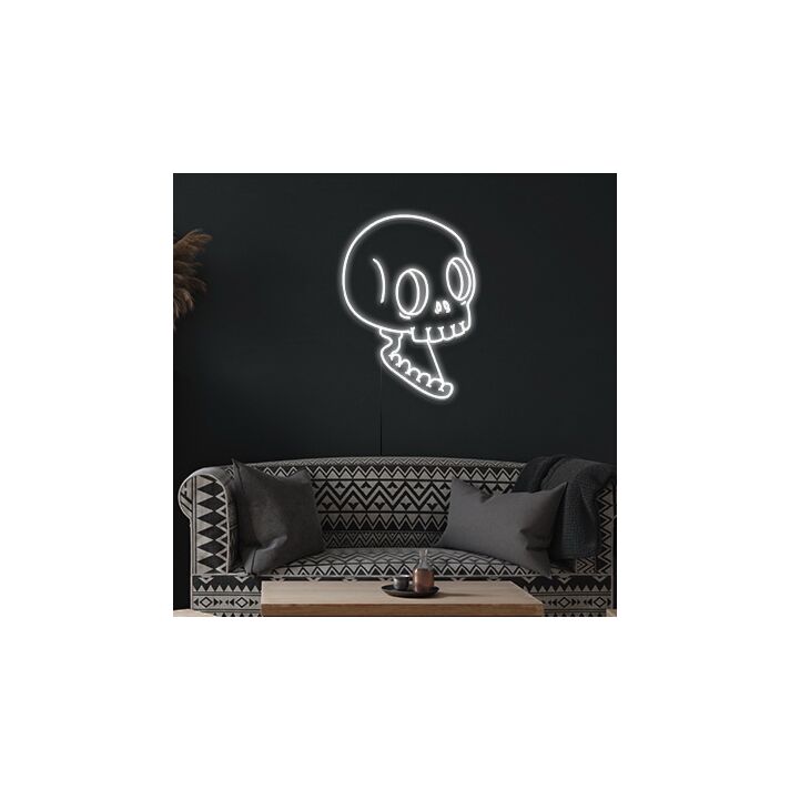 Skull Neon Sign for Bold and Halloween Decor