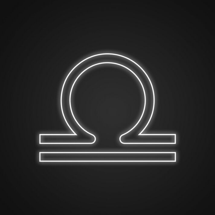 Libra Neon Sign for Horoscope Lovers