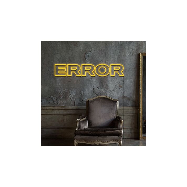 Error Neon Sign for Bold Statements