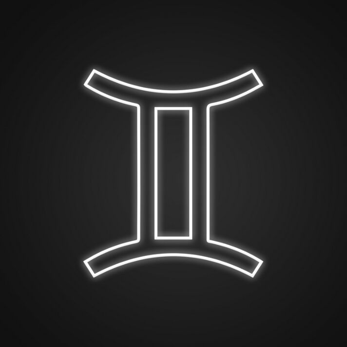 Gemini Neon Sign for Horoscope Enthusiasts