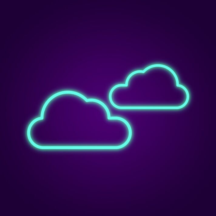 Clouds Neon Sign for Peaceful Spaces