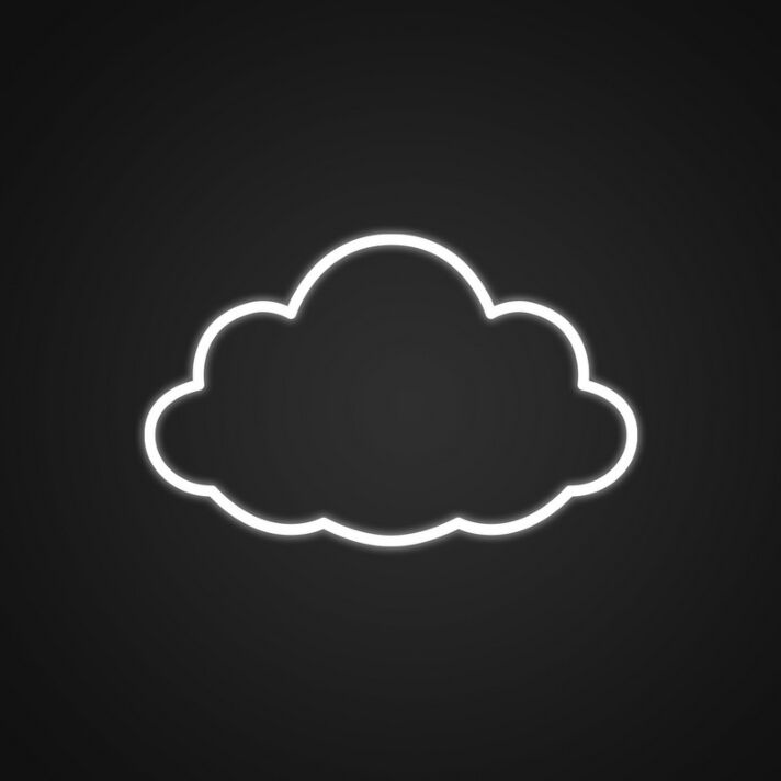 Clouds Neon Sign for Peaceful Spaces