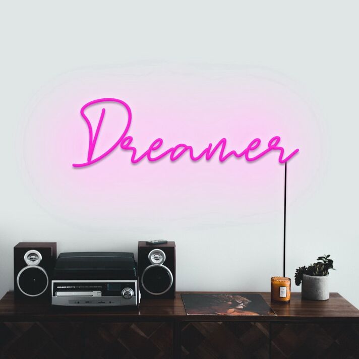 Dreamer Neon Sign for Dream Themed Decor