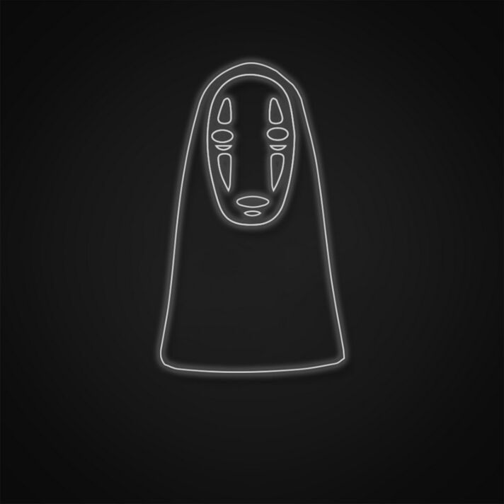 No Face Neon Sign for Anime Fans