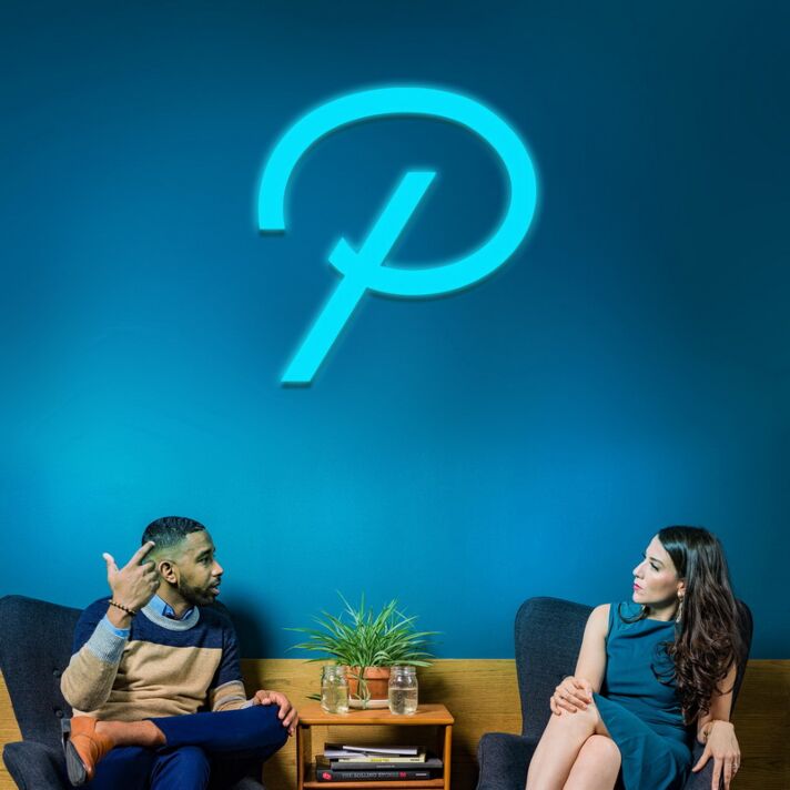 Letter P Neon Sign for Personalized Spaces