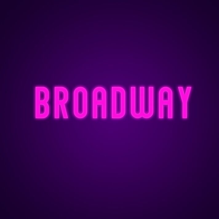 Broadway Neon Sign for Theater Lovers