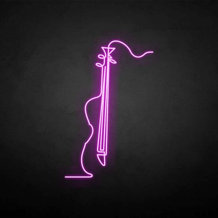 'Violoncello' neon sign