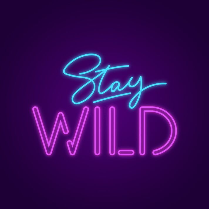 Stay Wilds Neon Sign for Inspirational Decor