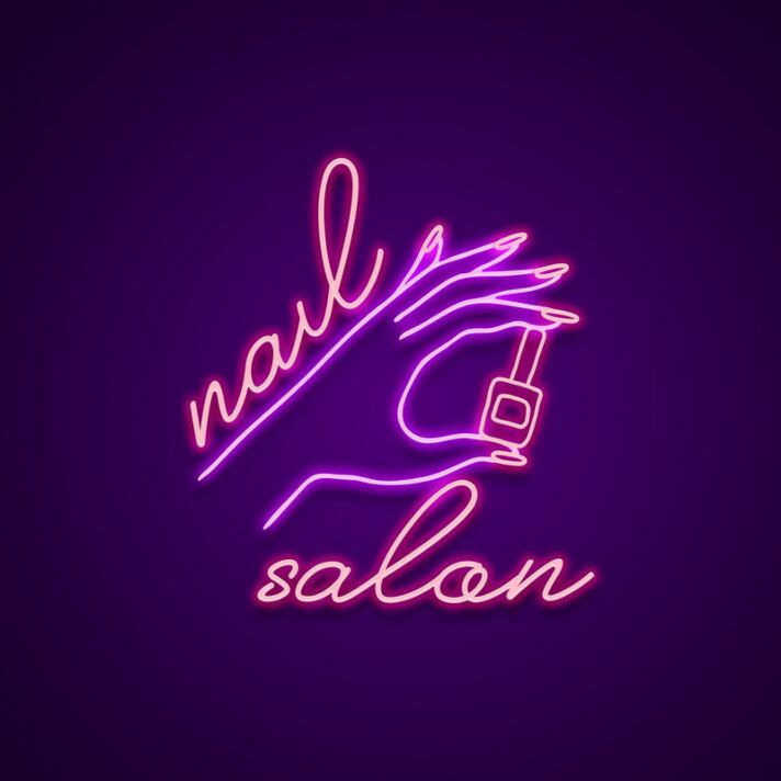 Nail Salon Neon Sign for Beauty Salons