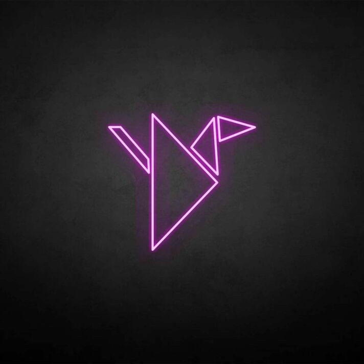 Triangles' neon sign