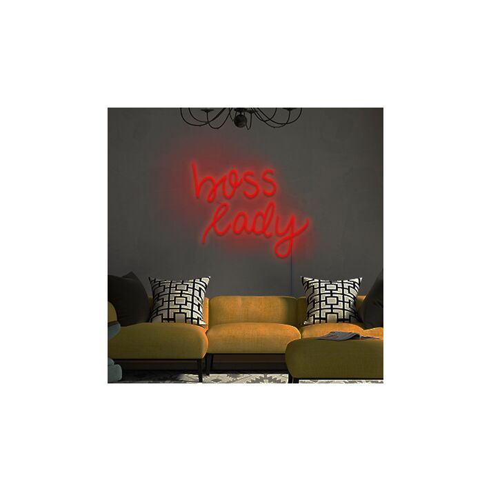 Boss Lady Neon Sign for Empowering Spaces