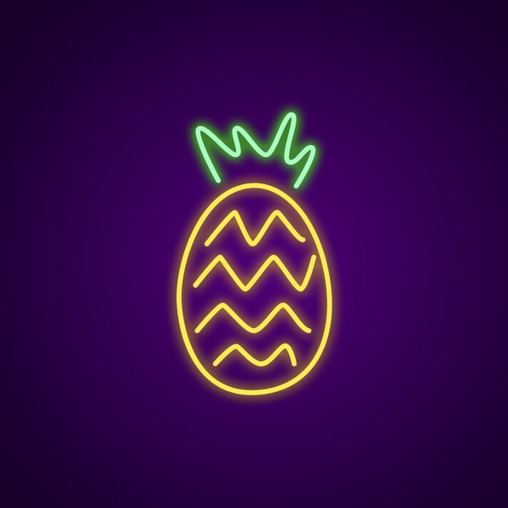 Pineapple Neon Sign Enhance your tropical decor with this vibrant sign
