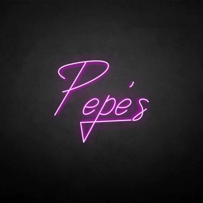 'Pepe' neon sign