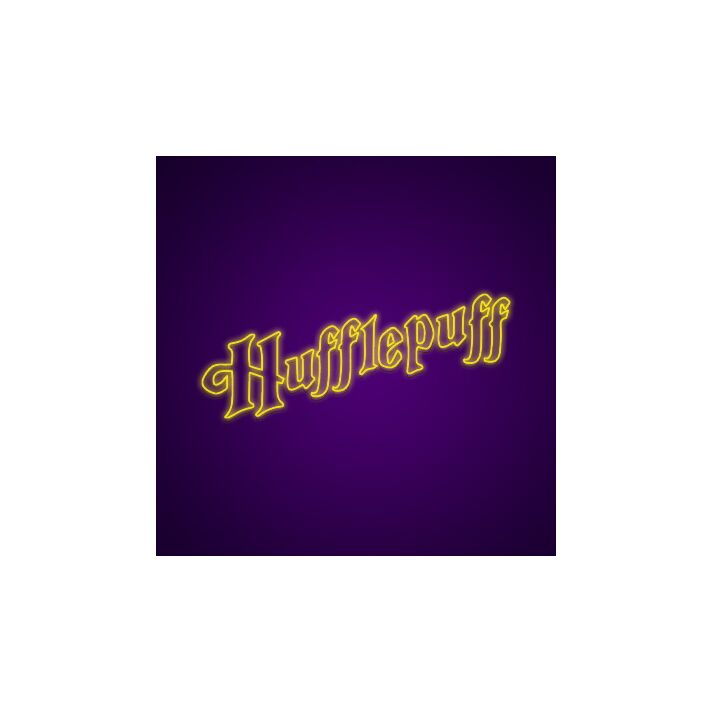 Hufflepuff Neon Sign Show off your Hufflepuff house pride