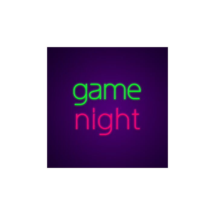Game Night Neon Sign Perfect for game rooms and family fun nights