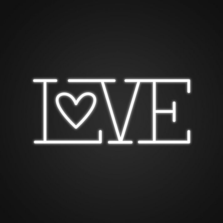 Love Custom Neon Sign Express your love with this custom sign