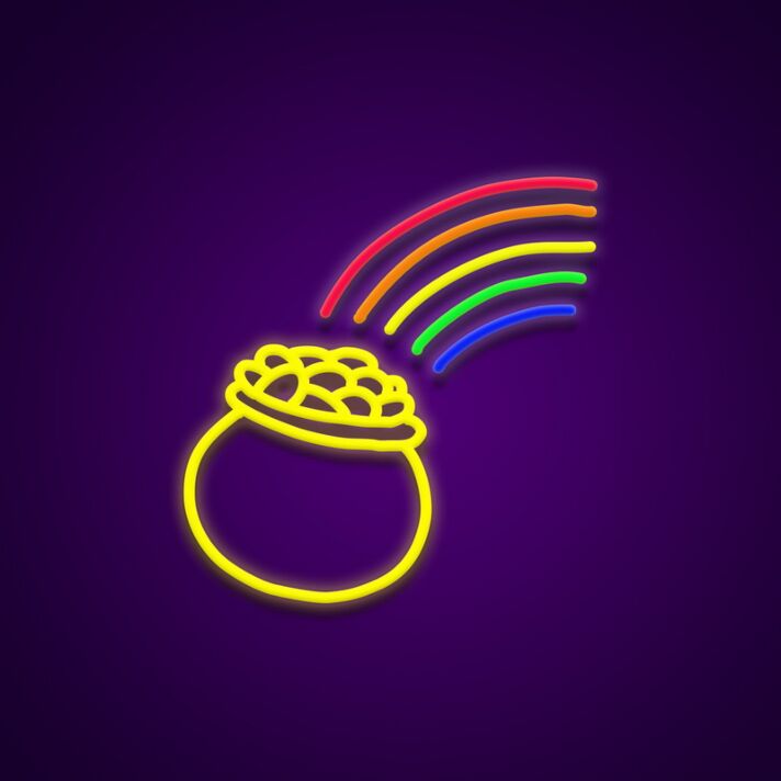 Pot Of Gold Neon Sign Add a lucky touch to your decor