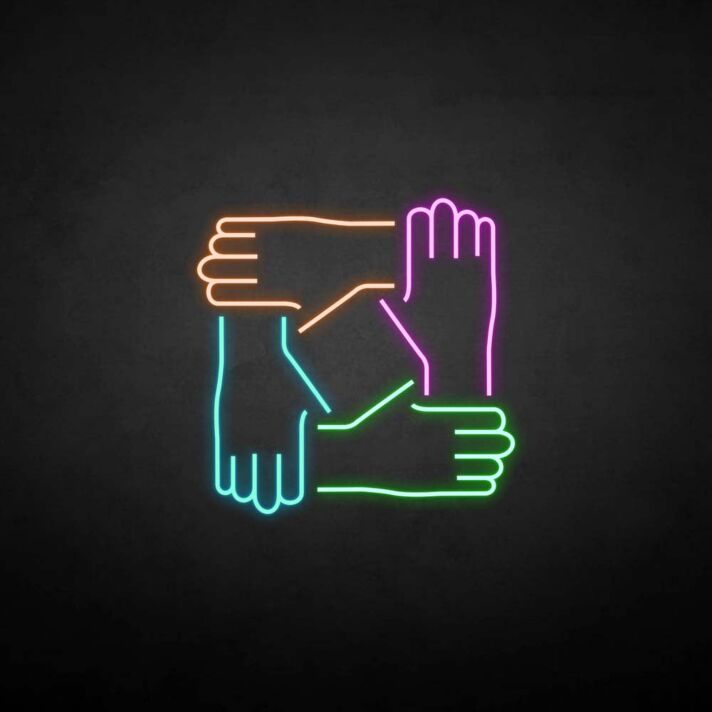 'Solidarity' neon sign