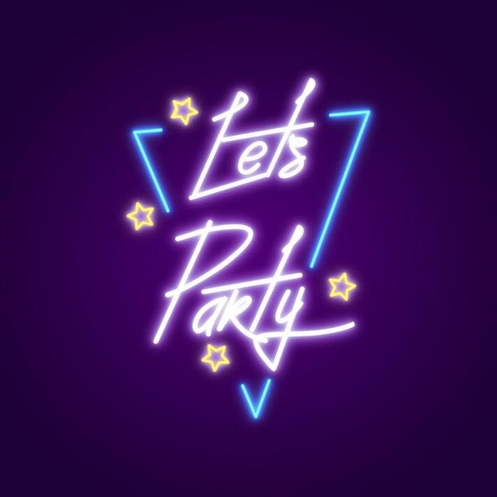 Lets Party Neon Sign Get the party started with this fun sign