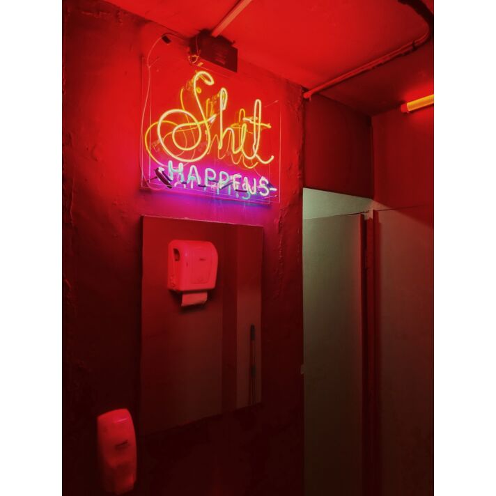 Shit Happens Neon Sign Add a touch of humor to your space