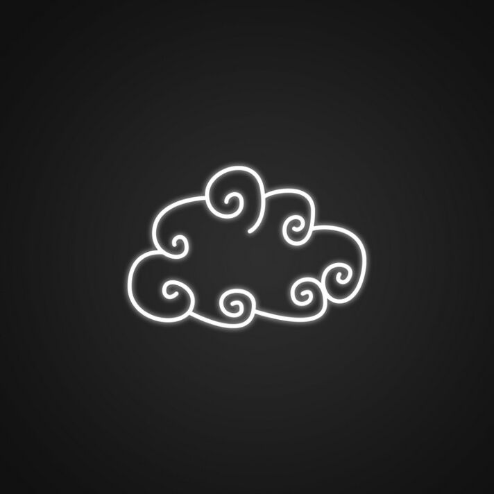 Twirly Cloud Neon Sign Add a dreamy touch to any room