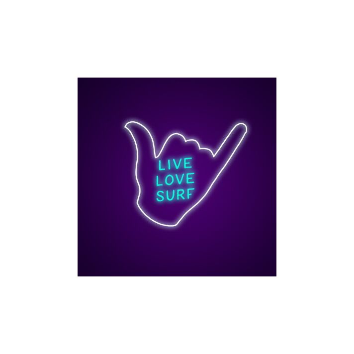 Live Love Surf Neon Sign Perfect for beach lovers