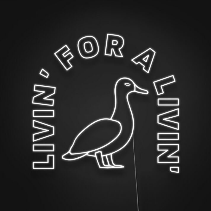 Livin For A Livin Sign Neon Sign Inspire a carefree lifestyle