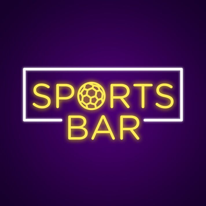 Cool Sports Bar Neon Sign Attract customers to your sports bar