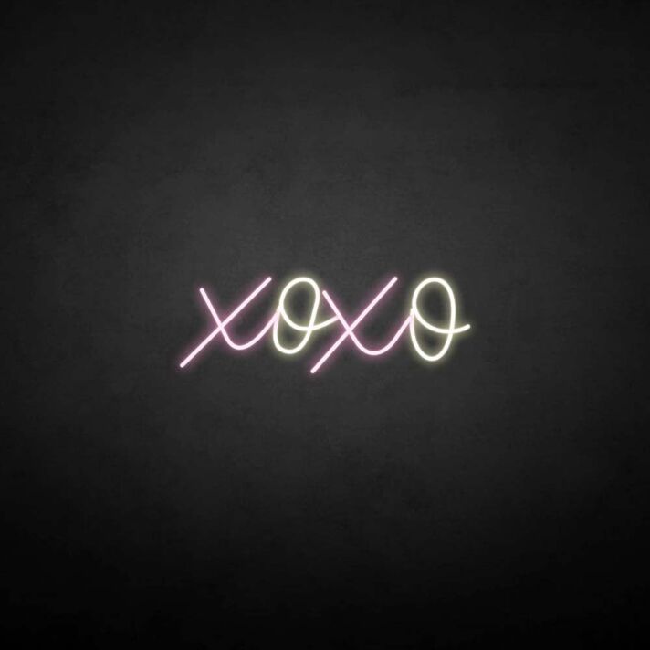 XOXO' neon sign
