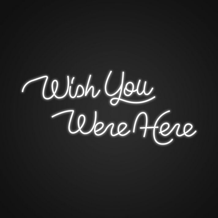 Wish You Were Here Neon Sign Perfect for creating a nostalgic atmosphere