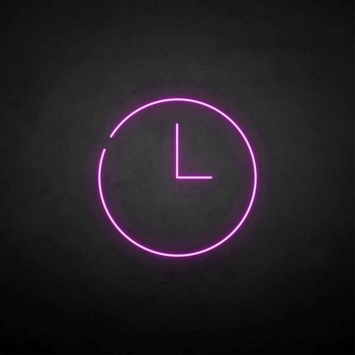 'Time' neon sign