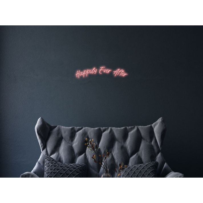 Happily Ever After Custom Neon Sign v2 Make weddings and romantic events unforgettable