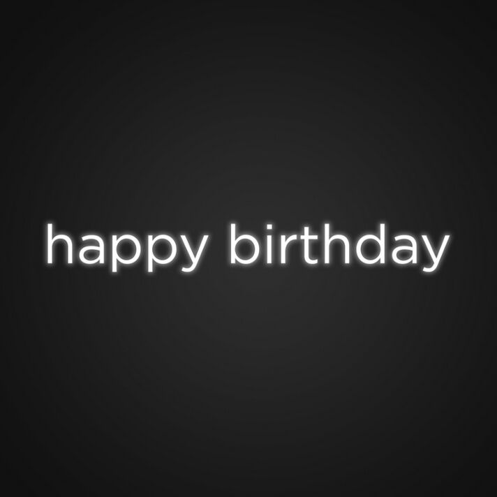 Happy Birthday Custom Neon Sign Make birthdays extra special with a personalized sign