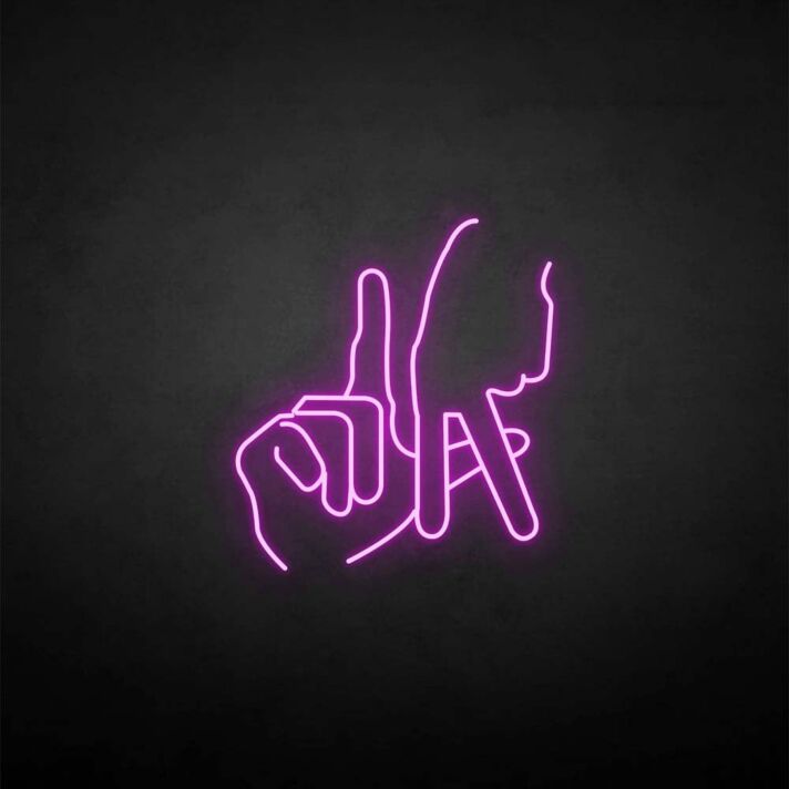 'Gesture' neon sign