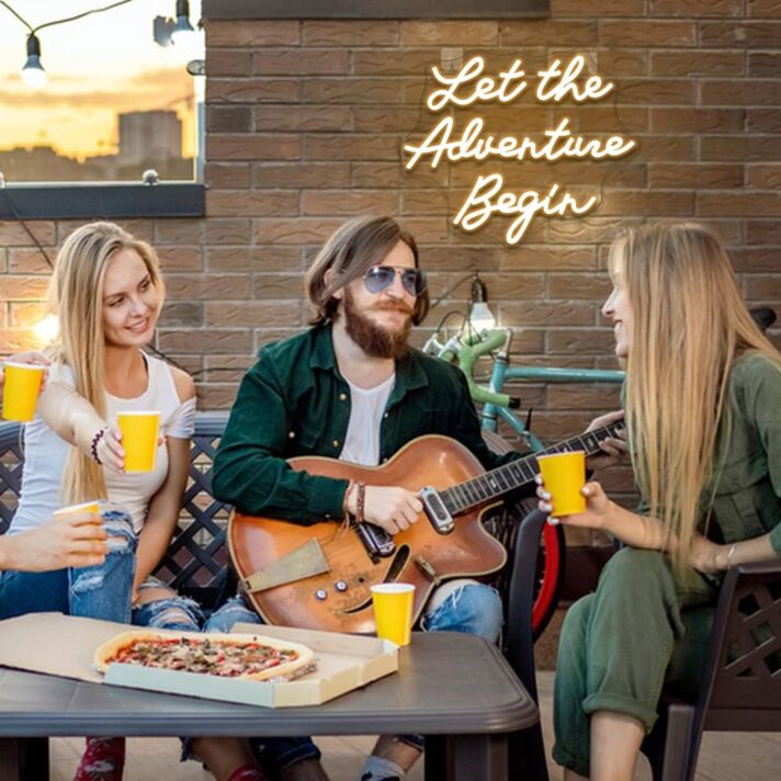 Let the Adventure Begin Neon Sign Kids Room Inspiration